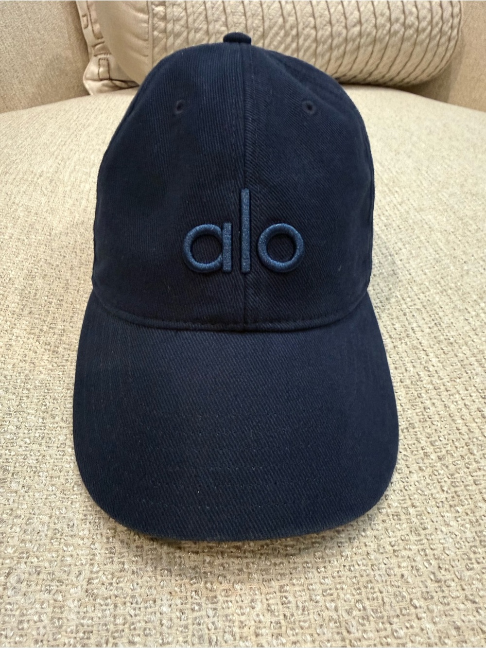 ALO Yoga Denim Logo Baseball Cap